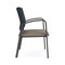 Lesro Newport Wide Guest Chair Metal Frame, Charcoal, RS Night Sky Back, MD Farro Seat NP1201 - alternate 2